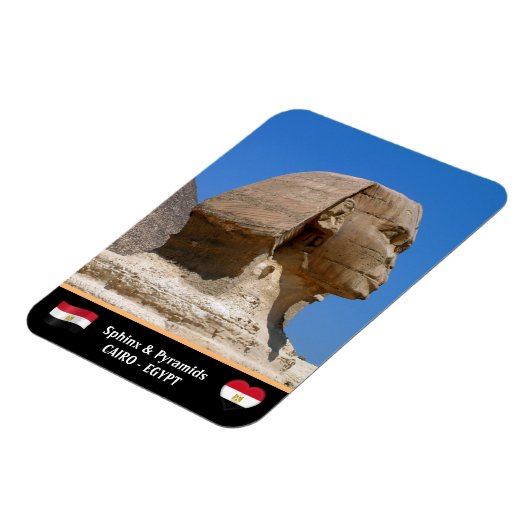 Egypte, Sphinx & Pyramids - Oude Caïro (UNESCO) Magneet (Linkerzijde)