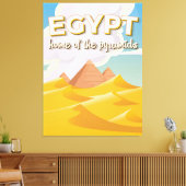 Egypte - Startpagina van de reisposter Pyramids Canvas Afdruk (Insitu (Woonkamer))