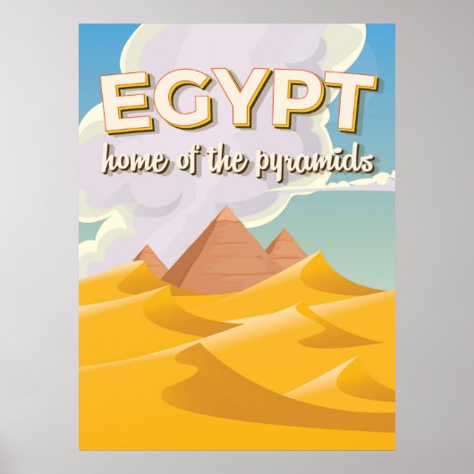 Egypte - Startpagina van de reisposter Pyramids Poster (Voorkant)