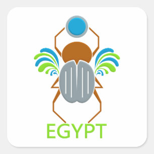 EGYPTE-stickers Vierkante Sticker