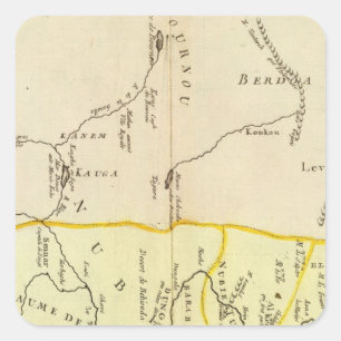 Egypte, Sudan Vierkante Sticker