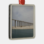 Egypte, Suez Canal. Peace Bridge Metalen Ornament (Rechts)