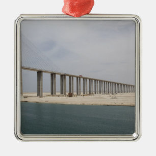 Egypte, Suez Canal. Peace Bridge Metalen Ornament