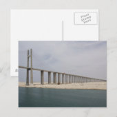 Egypte, Suezkanaal. Vredesbrug oftewel Vrede Briefkaart (Voorkant / Achterkant)