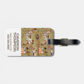 Egypte | Symbolen Patroon Bagagelabel (Achterkant horizontaal)