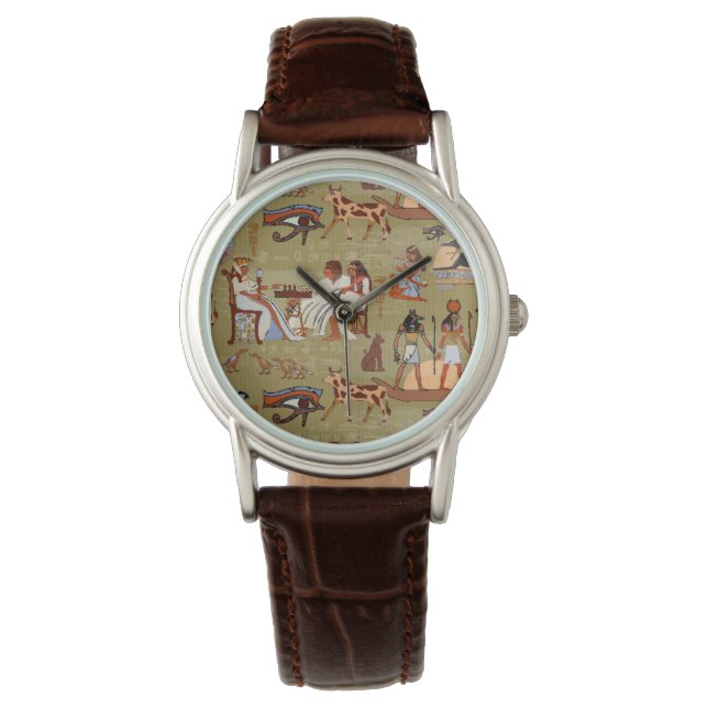 Egypte | Symbolen Patroon Horloge (Voorkant)