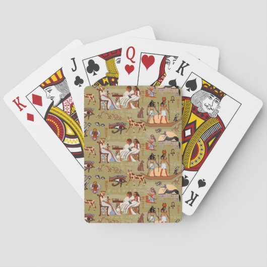 Egypte | Symbolen Patroon Pokerkaarten (Achterkant)