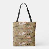 Egypte | Symbolen Patroon Tote Bag (Achterkant)