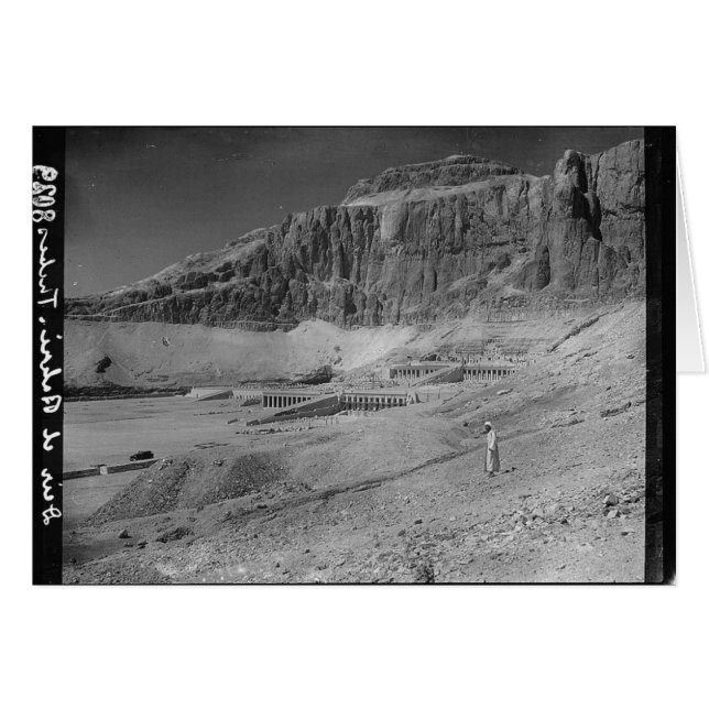 Egypte. Tempel van Deir El Bahre rond 1936 (Voorkant Horizontaal)