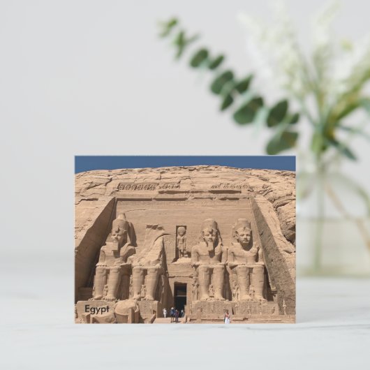Egypte, The Great Temple of Ramses II, Abu Simbel Briefkaart (Staand voorkant)