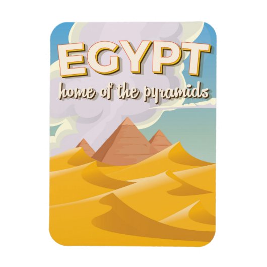 Egypte - Thuisbasis van de piramides reisposter pr Magneet (Verticaal)