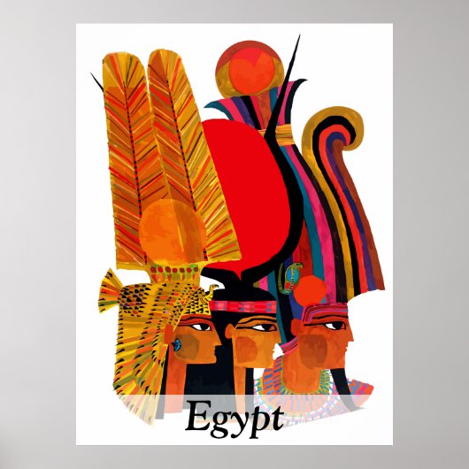 Egypte, traditionele kunst, woekerreizen poster (Voorkant)