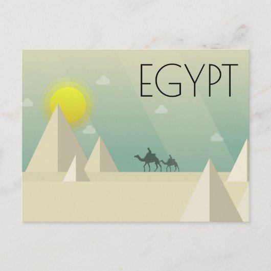 EGYPTE TRAVEL BRIEFKAART (Voorkant)