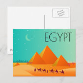 EGYPTE TRAVEL BRIEFKAART (Voorkant / Achterkant)