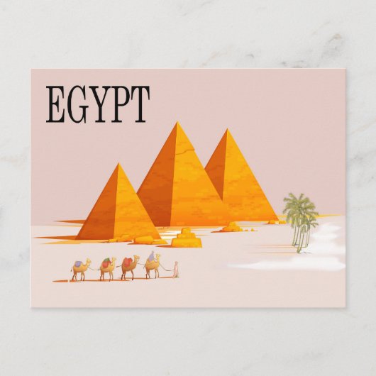 Egypte Travel Briefkaart (Voorkant)