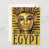 Egypte - Tutankhamun Briefkaart (Voorkant / Achterkant)