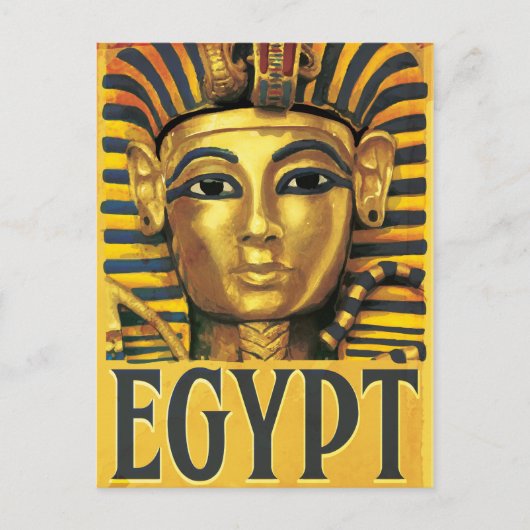 Egypte - Tutankhamun Briefkaart (Voorkant)