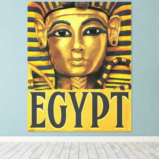 Egypte - Tutankhamun Canvas Afdruk (Insitu (Houten vloer))