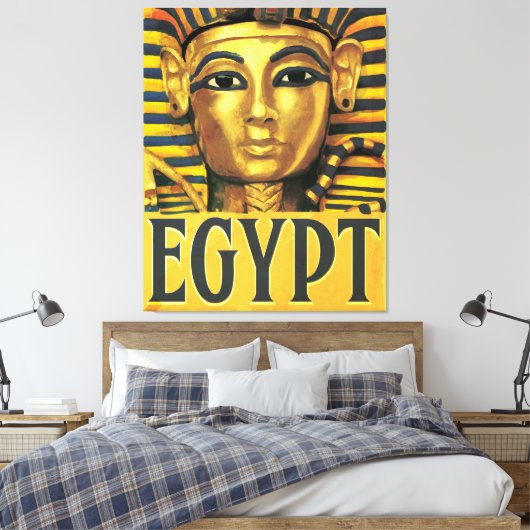 Egypte - Tutankhamun Canvas Afdruk (Insitu (Slaapkamer))