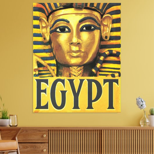 Egypte - Tutankhamun Canvas Afdruk (Insitu (Woonkamer))