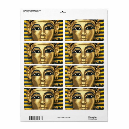 Egypte - Tutankhamun Etiket (Full Sheet)