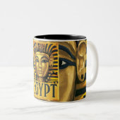Egypte - Tutankhamun Tweekleurige Koffiemok (Voorkant rechts)