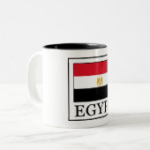Egypte Tweekleurige Koffiemok (Voorkant links)