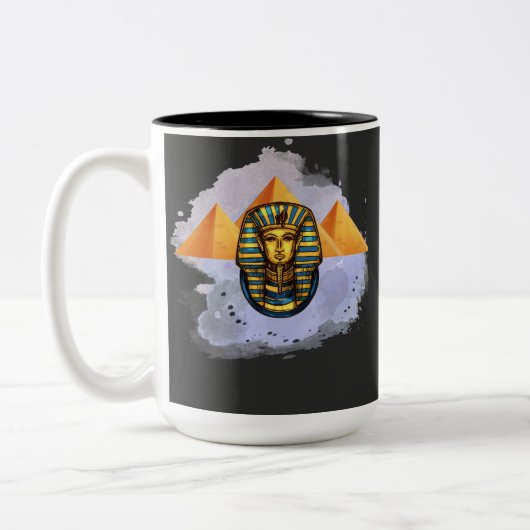 egypte tweekleurige koffiemok (Links)