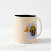 egypte tweekleurige koffiemok (Voorkant rechts)