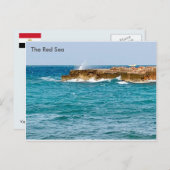 Egypte Uitzicht van het Rode Zee uit Egypte Briefkaart (Voorkant / Achterkant)