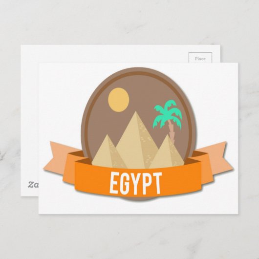 Egypte Uniek Briefkaart (Voorkant / Achterkant)