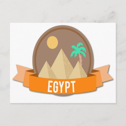 Egypte Uniek Briefkaart (Voorkant)