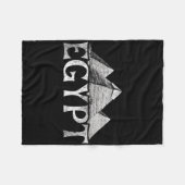 Egypte Vakantie Reizen Piramides Fleece Deken (Voorkant (Horizontaal))