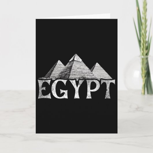 Egypte Vakantie Reizen Piramides  Kaart (Voorkant)