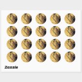 Egypte vanuit de ruimte ronde sticker (Vel)