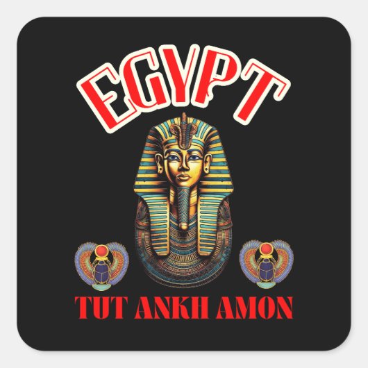 EGYPTE VIERKANTE STICKER (Voorkant)