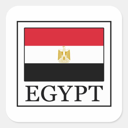 Egypte Vierkante Sticker (Voorkant)