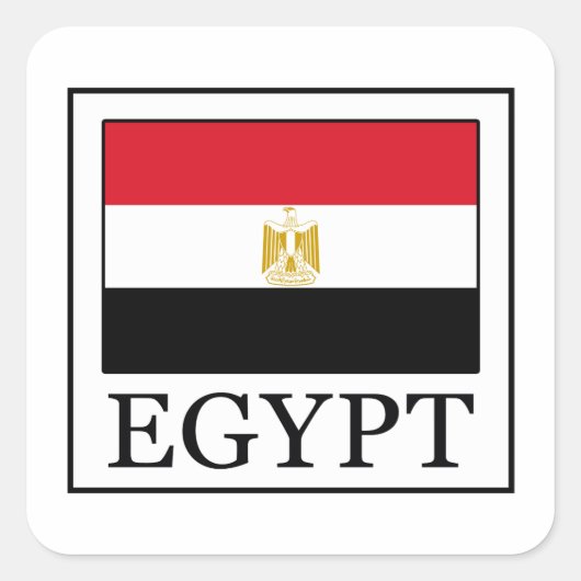 Egypte Vierkante Sticker (Voorkant)
