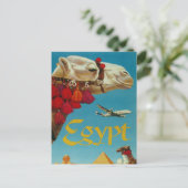 Egypte Vintage Travel briefkaart (Staand voorkant)