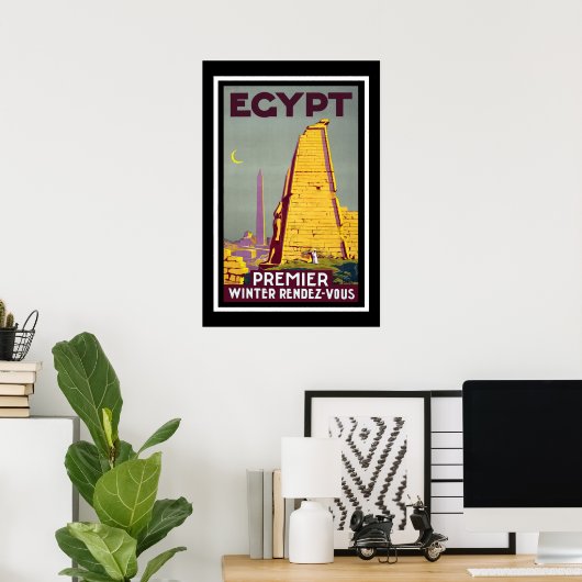 Egypte Vintage Travel Poster (Thuiskantoor)