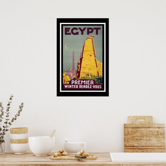 Egypte Vintage Travel Poster (Keuken)