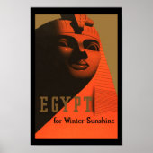 Egypte Vintage Travel Poster (Voorkant)