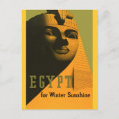 Egypte - Vintage Travel Poster Art Briefkaart (Voorkant)