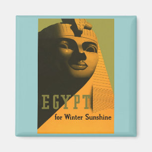 Egypte - Vintage Travel Poster Art Magneet