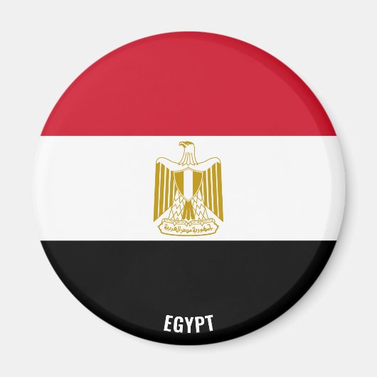 Egypte vlag charmant patriotticum magneet (Voorkant)