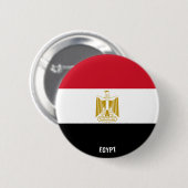 Egypte vlag charmant patriotticum ronde button 5,7 cm (Voorkant /achterkant)