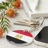 Egypte vlag charmant patriotticum sleutelhanger (Voorkant Rechts)