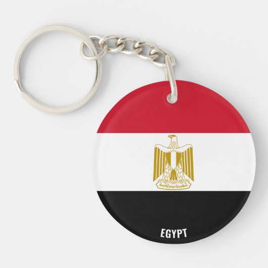 Egypte vlag charmant patriotticum sleutelhanger (Voorkant)