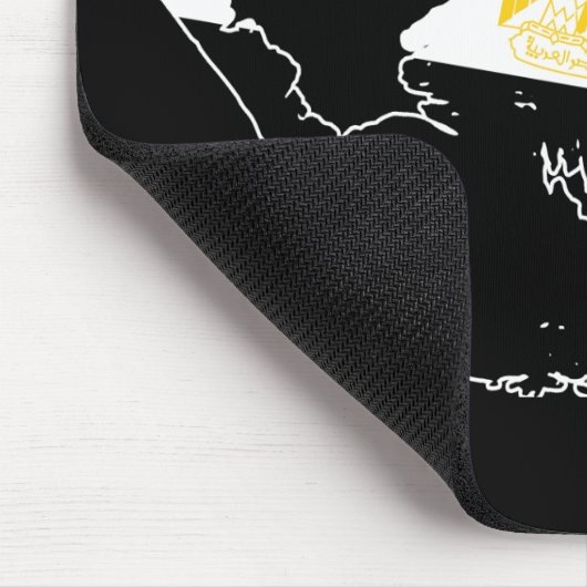 Egypte Vlag Handafdruk Muismat (Hoek)