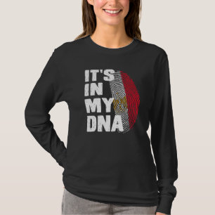 Egypte Vlag in mijn DNA-Egyptische vingerafdruk Ro T-shirt